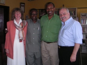 Susan, Bishop John, His Grace Emmanuel Kolini Archbishop of Rwanda, and Peter
