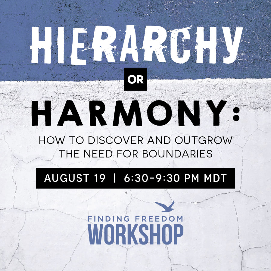 Hierarchy or Harmony: How to discover and outgrow the need for boundaries